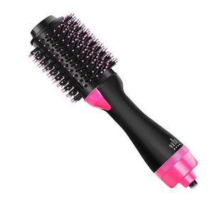 3 in 1 Black Hair Dryer and Hot Air Brush Straightener 1000W Salon One Step Comb Brush for Outdoor and Hotel Use