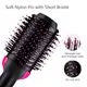 3 in 1 Black Hair Dryer and Hot Air Brush Straightener 1000W Salon One Step Comb Brush for Outdoor and Hotel Use