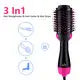 3 in 1 Black Hair Dryer and Hot Air Brush Straightener 1000W Salon One Step Comb Brush for Outdoor and Hotel Use