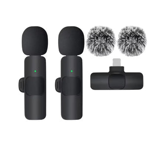 Xiaomi Wireless Lavalier Microphone Audio Recording Mini Replaceable Windproof Wool Microphone for iPhone16 Shoot vlog YouTube
