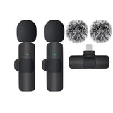 Xiaomi Wireless Lavalier Microphone Audio Recording Mini Replaceable Windproof Wool Microphone for iPhone16 Shoot vlog YouTube