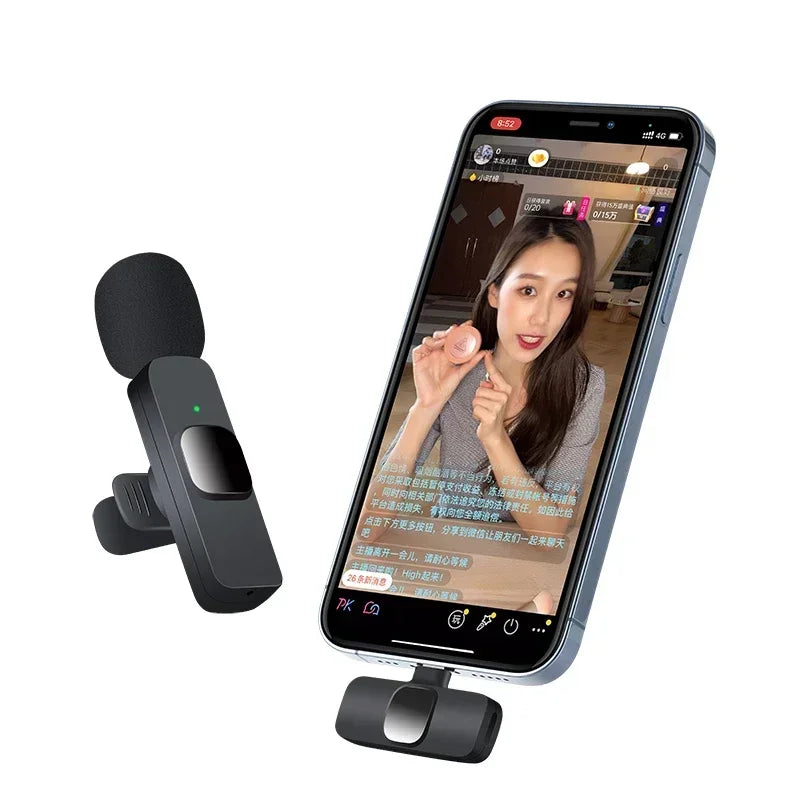 Xiaomi Wireless Lavalier Microphone Audio Recording Mini Replaceable Windproof Wool Microphone for iPhone16 Shoot vlog YouTube