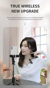 Xiaomi Wireless Lavalier Microphone Audio Recording Mini Replaceable Windproof Wool Microphone for iPhone16 Shoot vlog YouTube