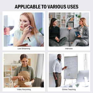 Xiaomi Wireless Lavalier Microphone Audio Recording Mini Replaceable Windproof Wool Microphone for iPhone16 Shoot vlog YouTube