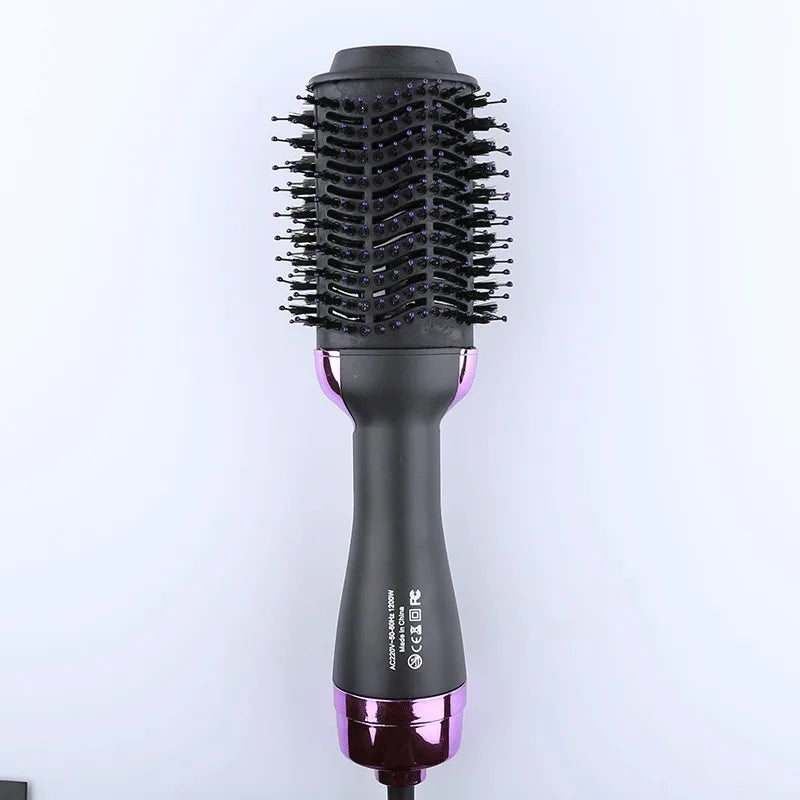 4 In 1 Hot Air Brush Styling Comb One-Step Heating Comb Hair Straightening Brush for Straight Curly Professional Hair Dryers