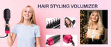 4 In 1 Hot Air Brush Styling Comb One-Step Heating Comb Hair Straightening Brush for Straight Curly Professional Hair Dryers