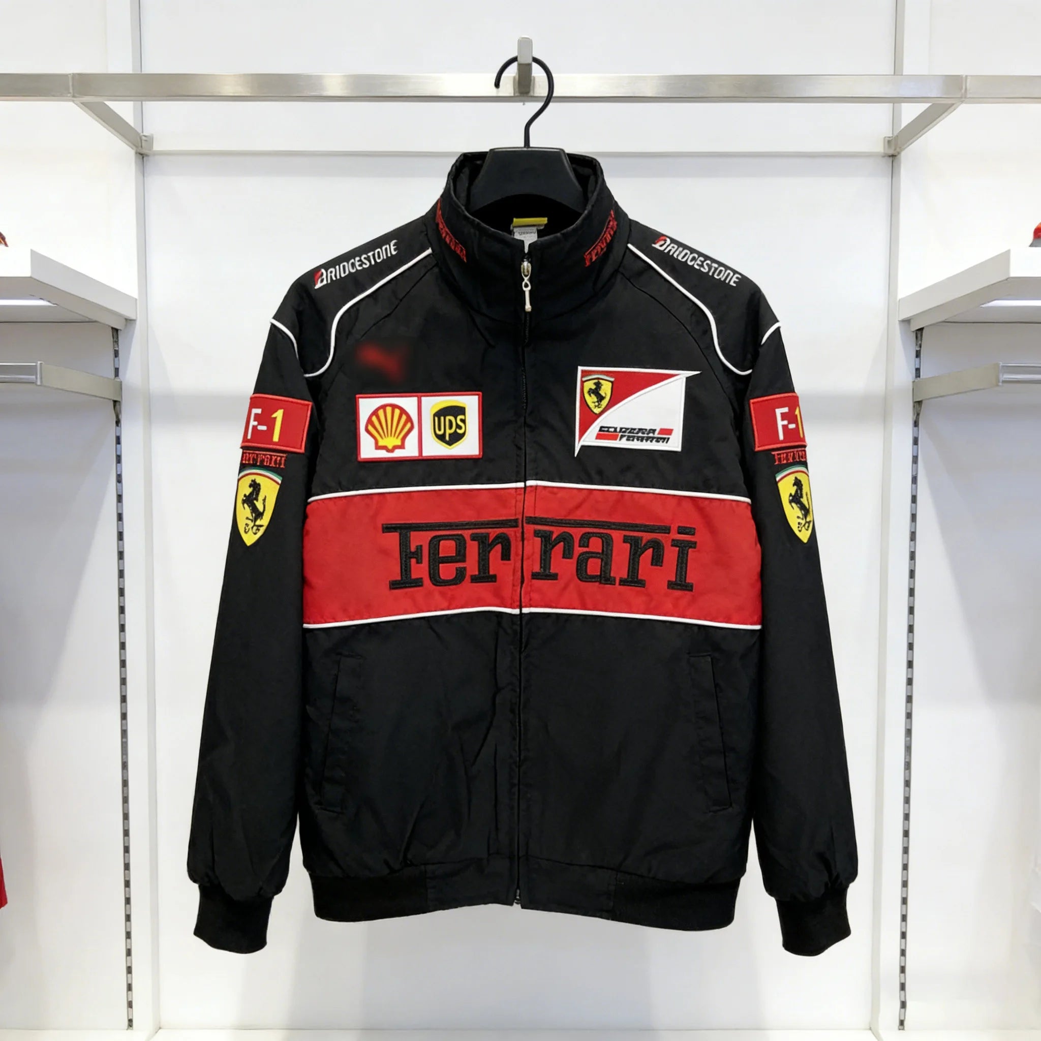 Embroidered F1 Racing Suit Casual Jacket Men and Women Motorcycle Cycling Jackets For Ferrari Roma 488 Portofino F08 Spider SF90