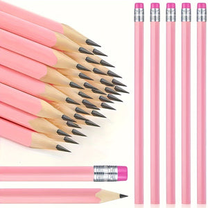 30/50pcs, Wood Cased Pencils, Unsharpened, HB Refill Bulk, Office Pencil, School Friendly, Back To School Supplies